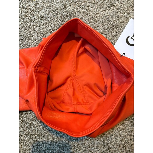 NEW Zyia Tangerine Metallic Plus Light n Tight High-Rise 7/8 24” Leggings Size 2 - Picture 7 of 11